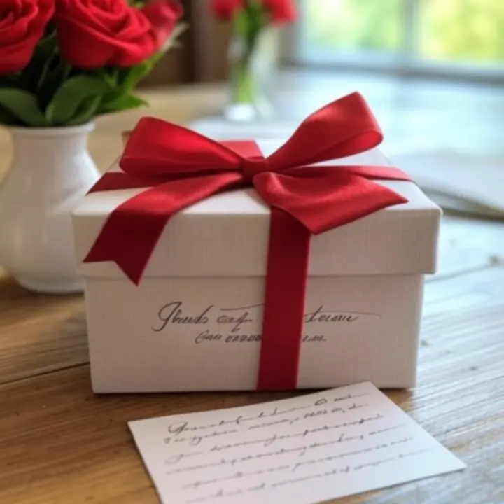 Zestaw akcesoriów zapakowanych na prezent w naturalnym stylu