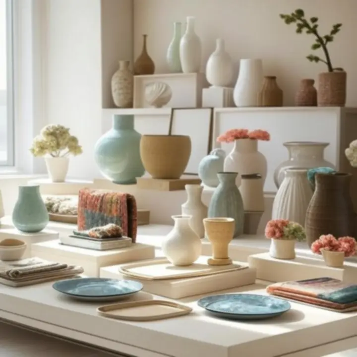 Wiosenne dodatki i akcesoria do domu w naturalnych kolorach